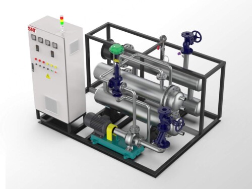 The internal structure of the 180kw heat transfer oil furnace and cooling system