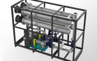 Internal structure of the 720kw heat transfer oil furnace
